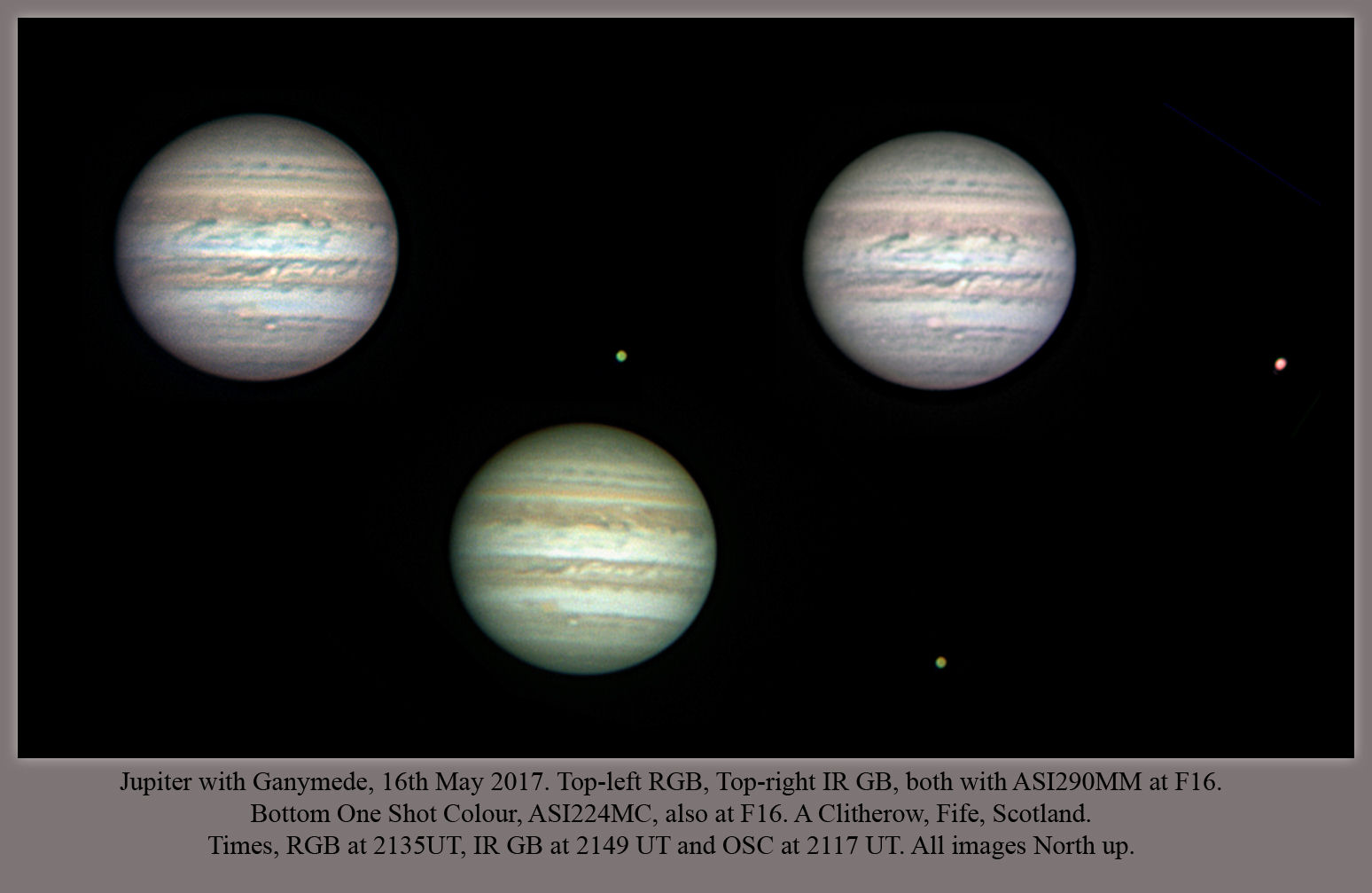 Jupiter collage by Alan Clitherow 16th may 2017